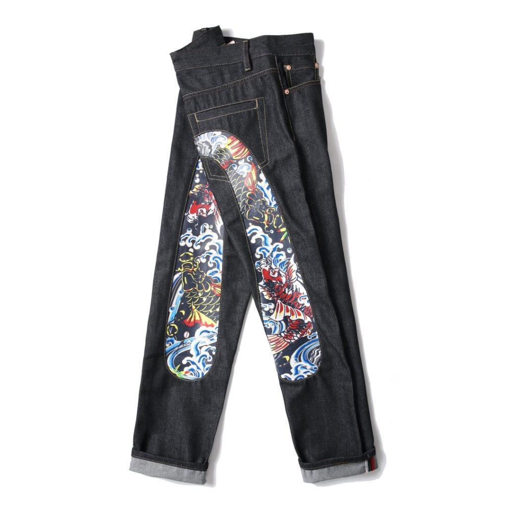 Evisu printed koi straight leg pants OKZY2026377