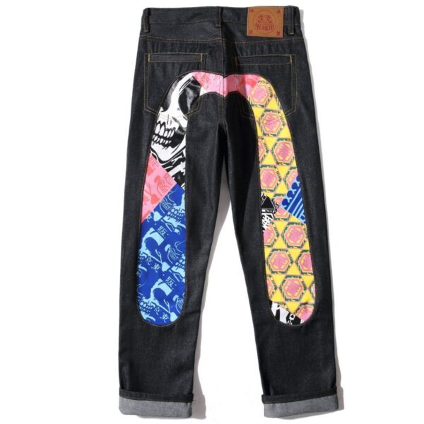 Evisu Skull Patchwork Big M Jeans OKZY2026380