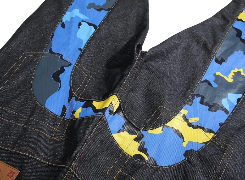 Evisu Camo Sakura Print Denim Pants OKZY2026383