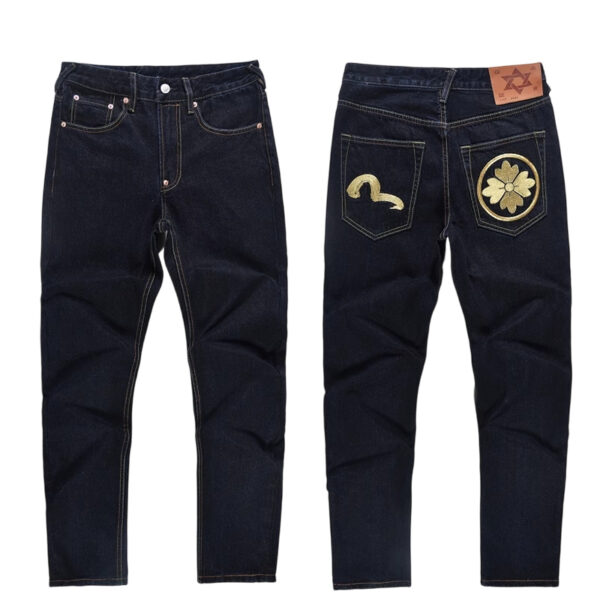 Evisu Gold Seagull & Floral Embroidery Jeans OKZY2026385