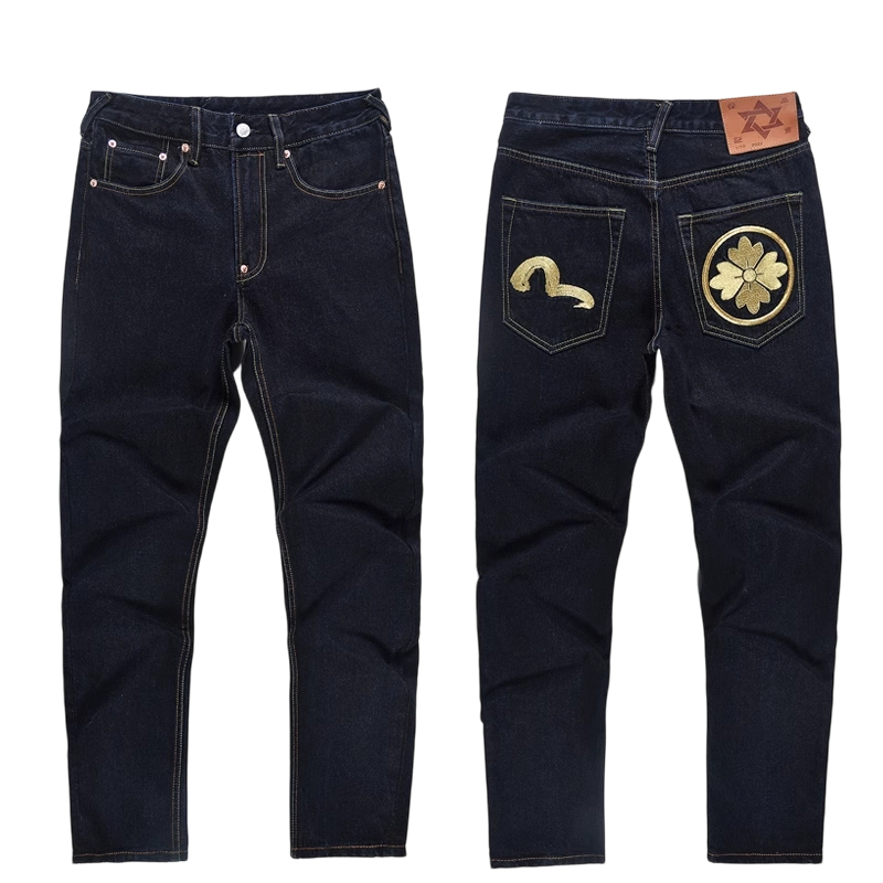 Evisu Gold Seagull & Floral Embroidery Jeans OKZY2026385