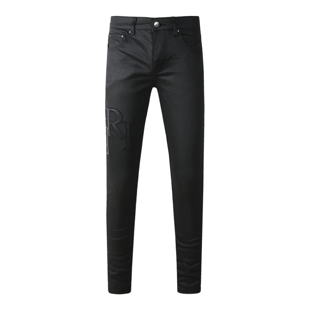 Amiri Embossed Letter Black Jeans OKZY202638