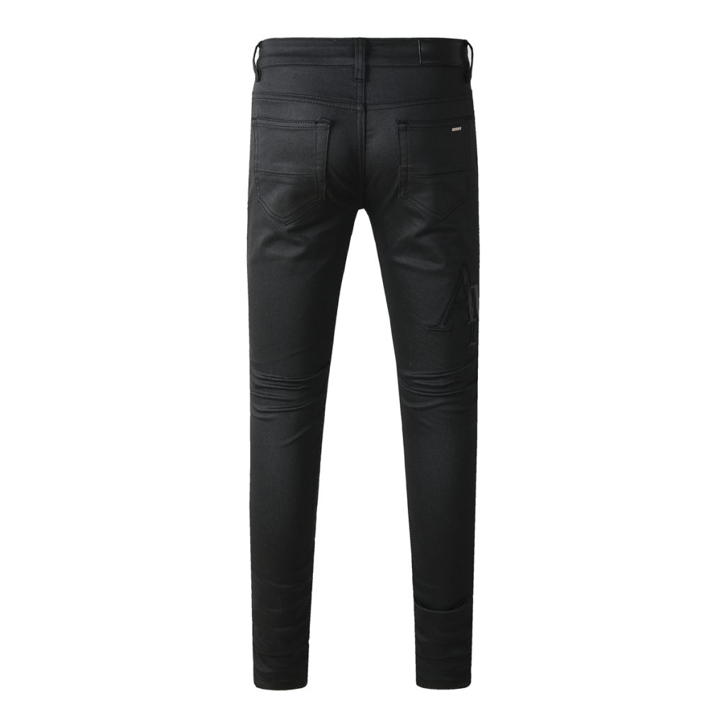 Amiri Embossed Letter Black Jeans OKZY202638