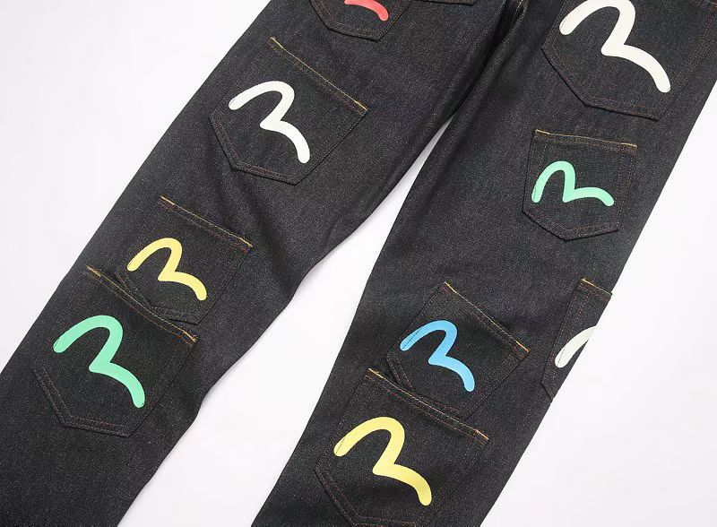Evisu Multi Color Seagull Multi Pocket Jeans OKZY2026392