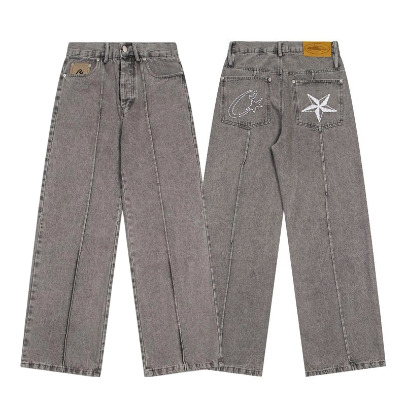 Corteiz Star Embroidery Seam Jeans OKZY2026397