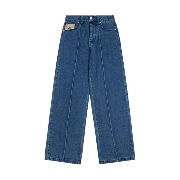 Corteiz Star Embroidery Blue Jeans OKZY2026398