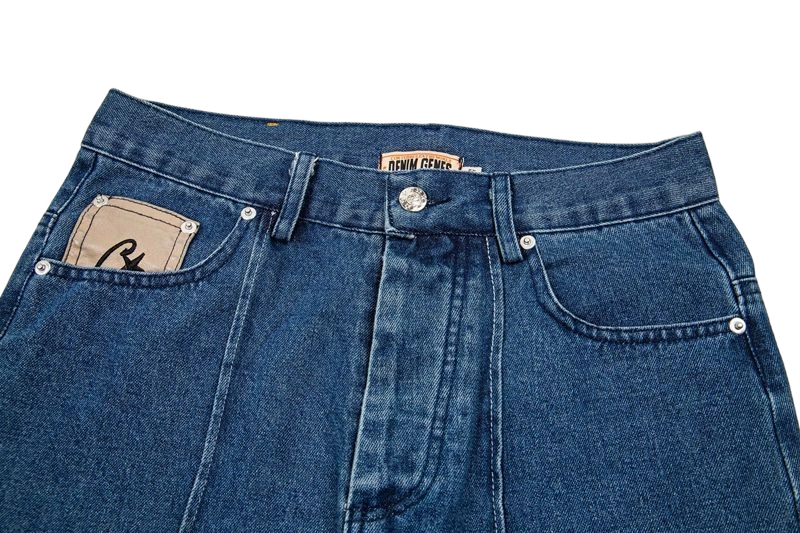 Corteiz Star Embroidery Blue Jeans OKZY2026398