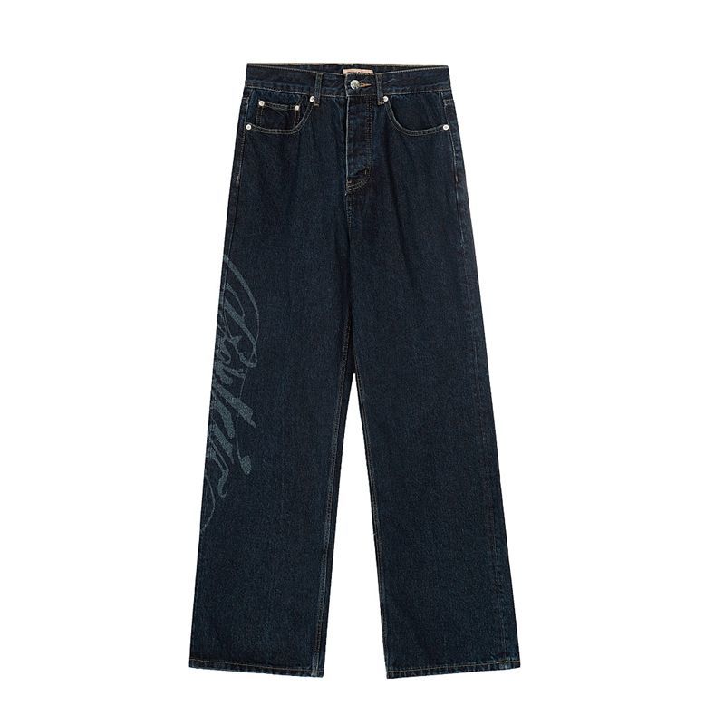 Corteiz Side Script Print Wide Jeans OKZY2026401