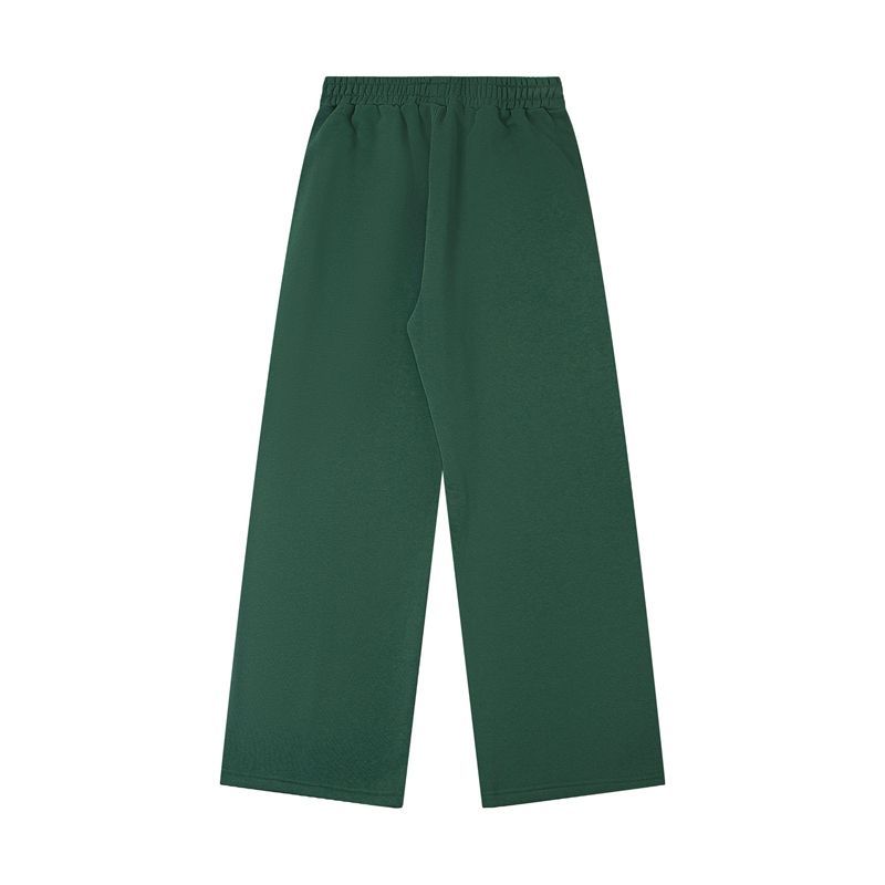 Corteiz Island Logo Green Wide Sweatpants OKZY2026406
