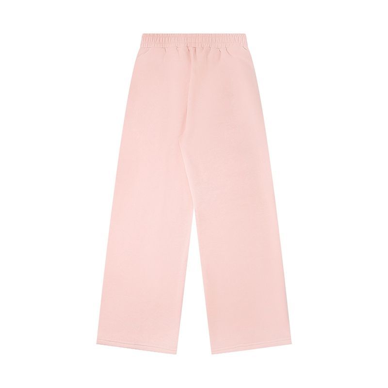 Corteiz Island Logo Pink Wide Sweatpants OKZY2026407