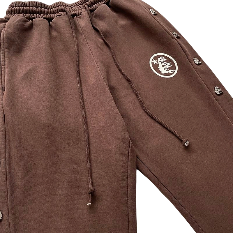 Hellstar sports pants coffee color OKZY2026417