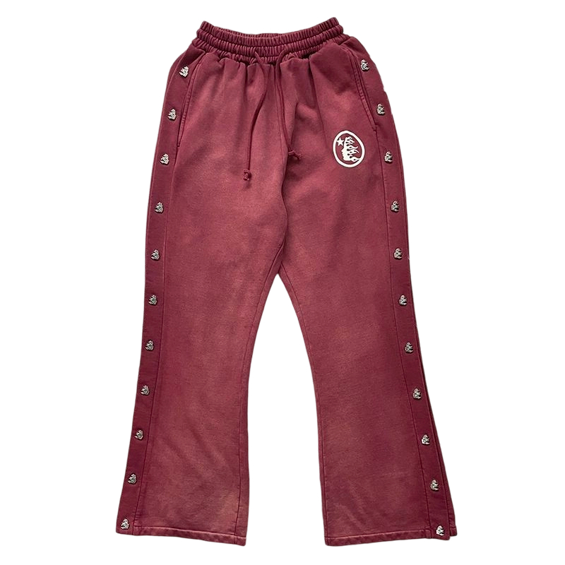 Hellstar sports pants Burgundy OKZY2026419