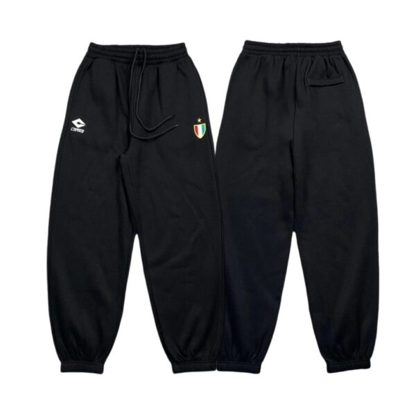 Corteiz Italy Badge Black Jogger Pants OKZY2026423