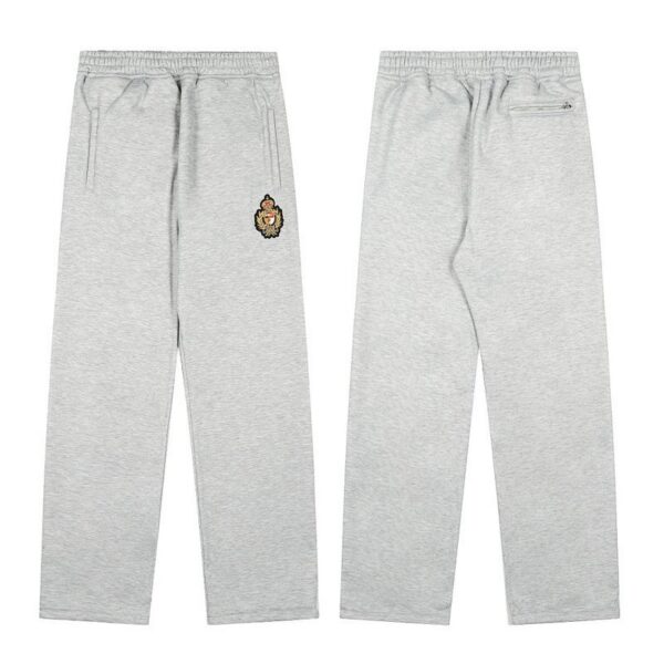 Corteiz Crown Badge Grey Straight Sweatpants OKZY2026425
