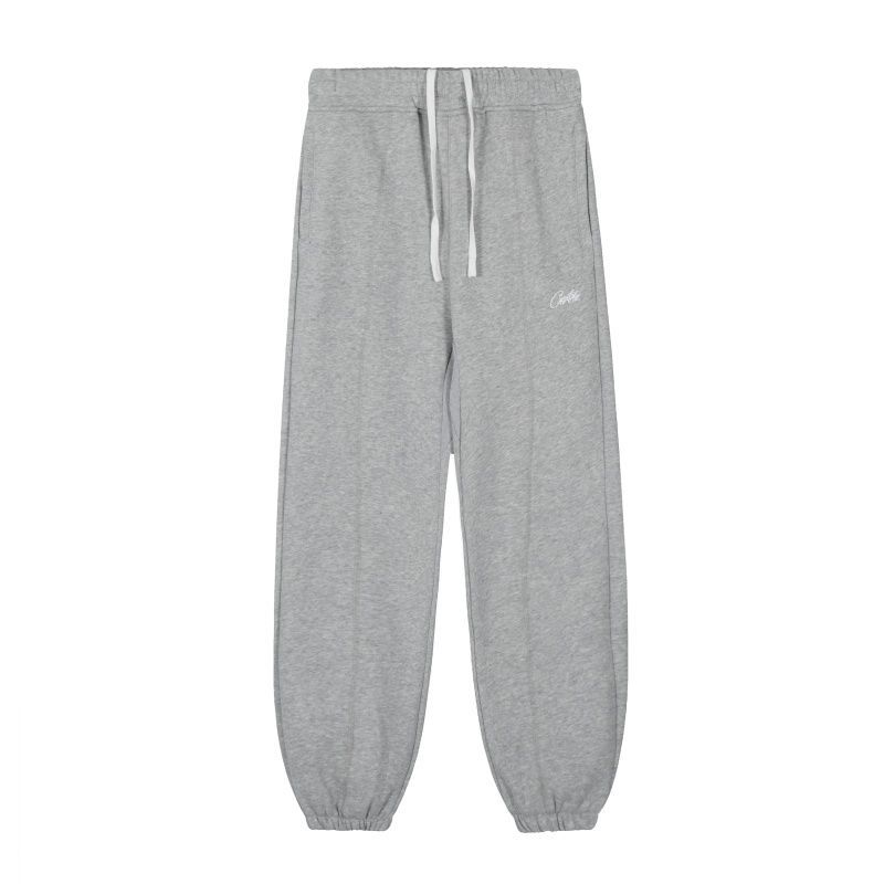 Corteiz Signature Embroidered Grey Jogger Pants OKZY2026426