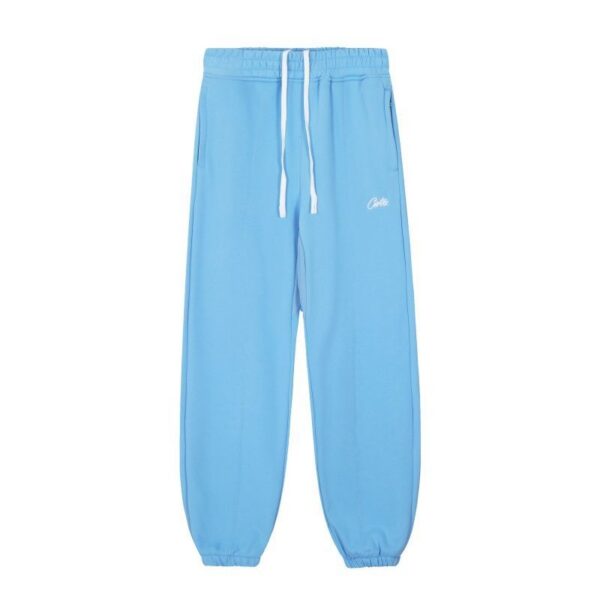 Corteiz Signature Embroidered Sky Blue Jogger Pants OKZY2026427