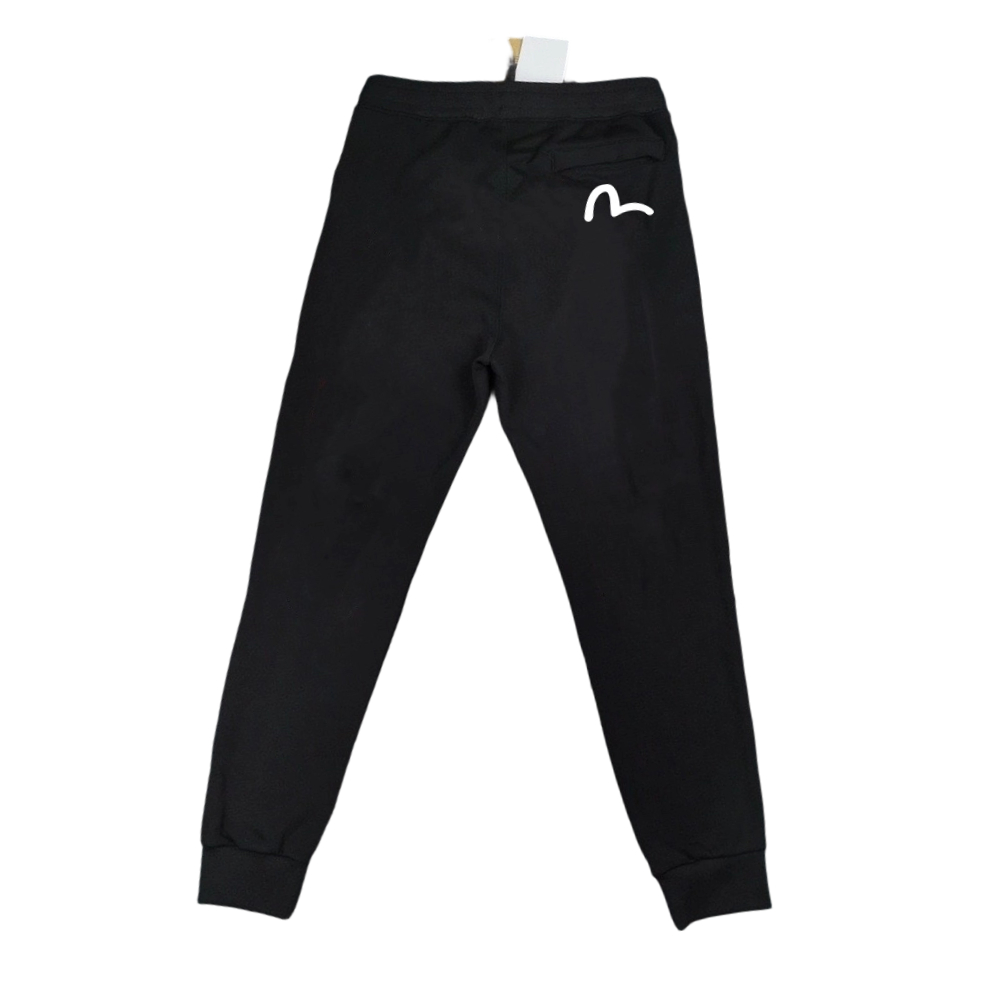 Evisu Small Dharma Logo Black Jogger Pants OKZY2026431