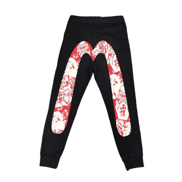 Evisu Red Ukiyo-e Big Daicock Jogger Pants OKZY2026434