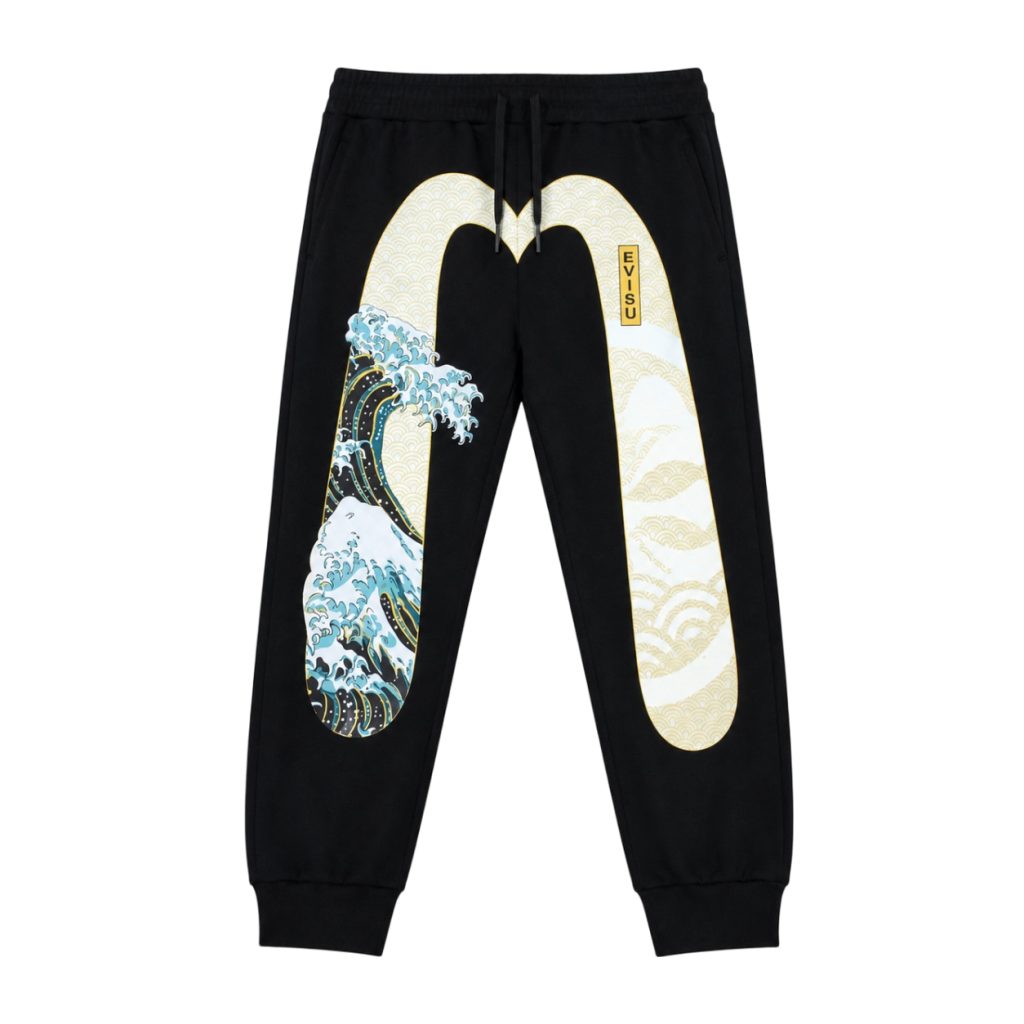 Evisu Kanagawa Wave Big Daicock Jogger Pants OKZY2026436