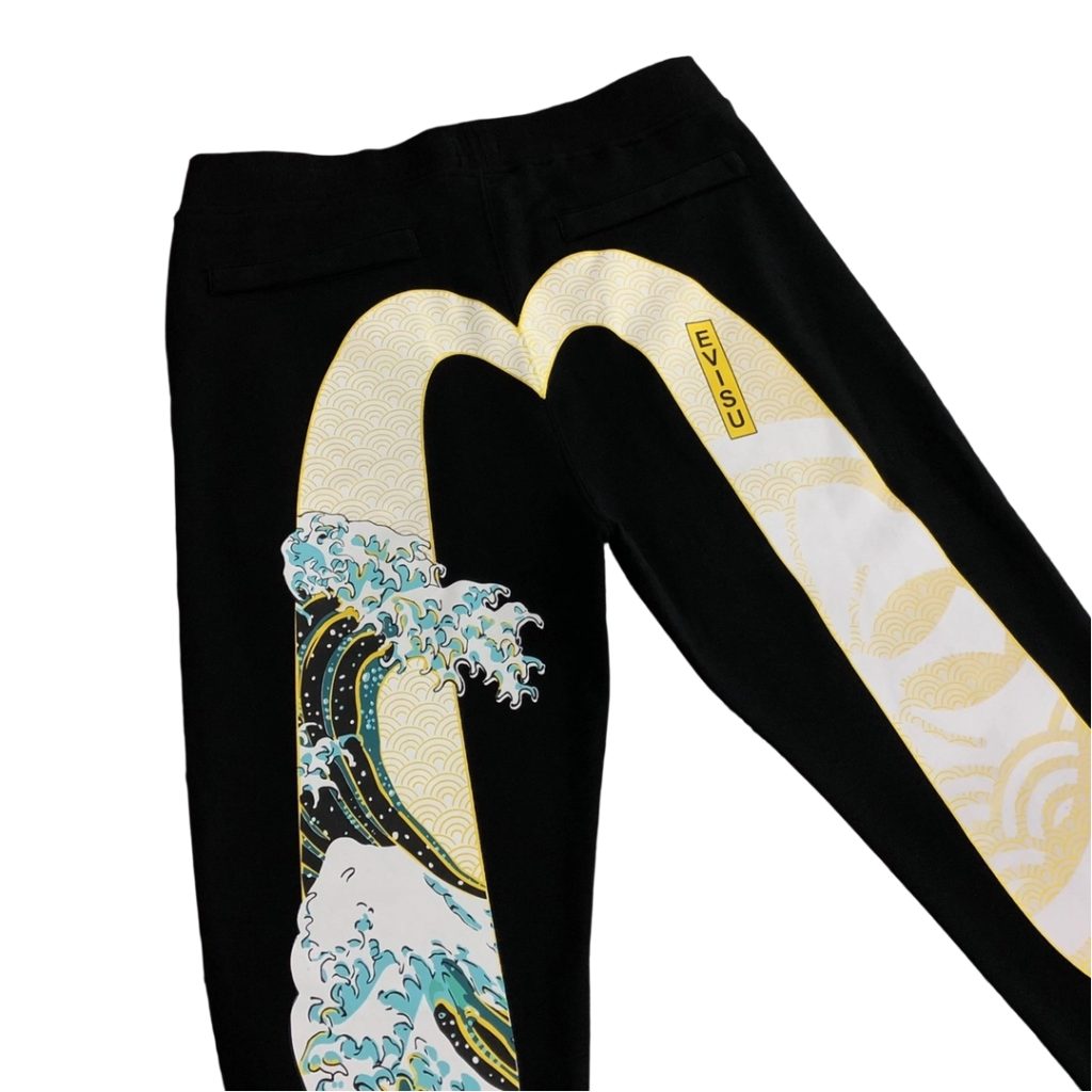 Evisu Kanagawa Wave Big Daicock Jogger Pants OKZY2026436