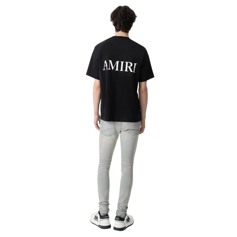 Amiri White Stripe Patch Ripped Jeans OKZY202643