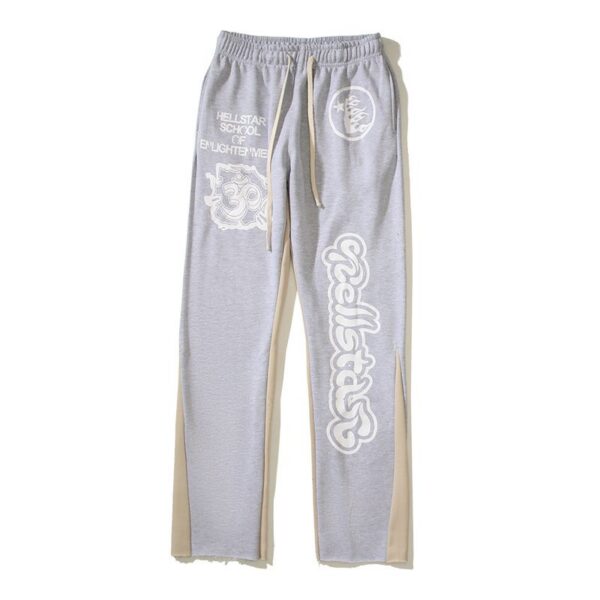 Hellstar School Of Enlightenment Grey Flare Sweatpants OKZY2026440