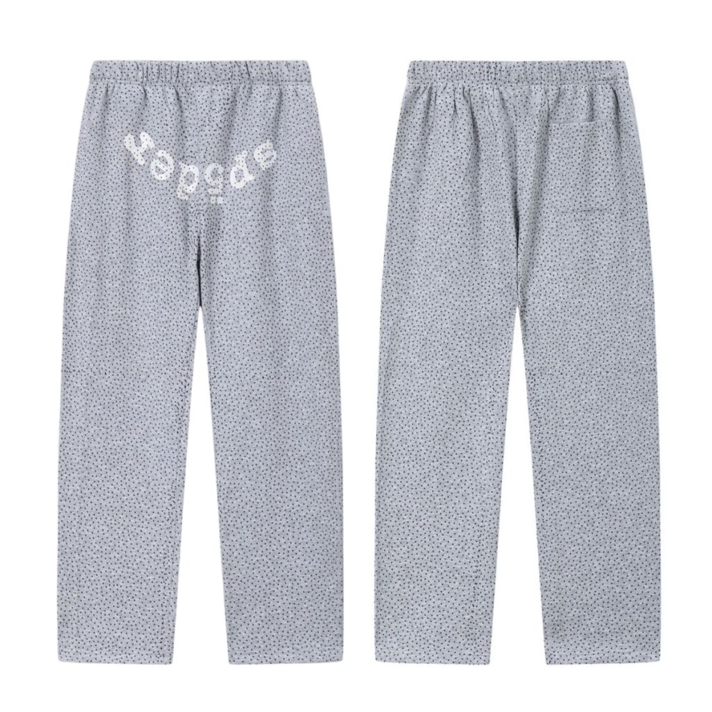 Sp5der Gray Rhinestone Pants OKZY2026446