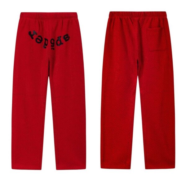 Sp5der Red Rhinestone Pants OKZY2026448
