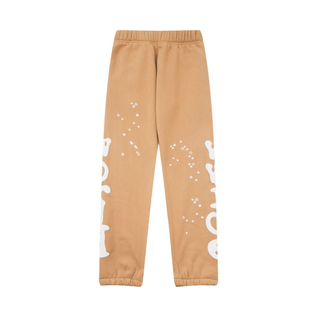 Sp5der Brown Star Print Sweatpants OKZY2026453