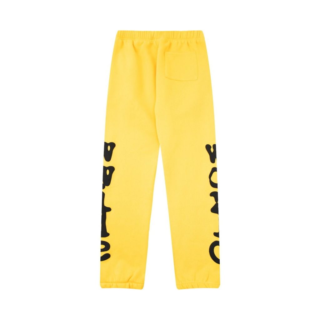 Sp5der Yellow Star Print Sweatpants OKZY2026454