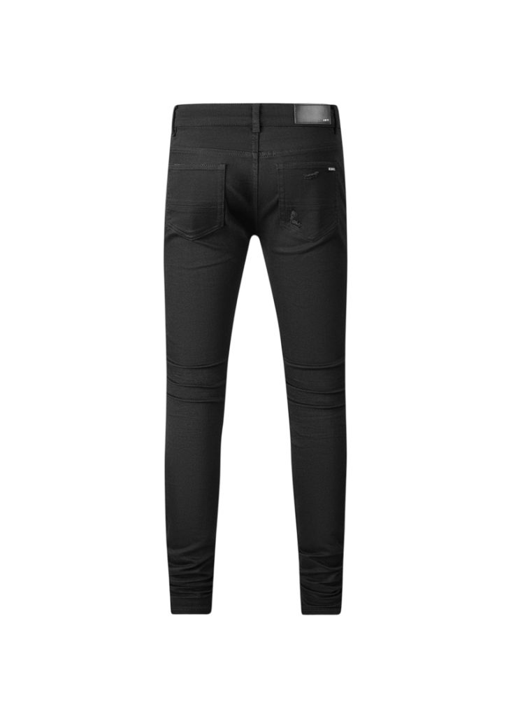 Amiri Frayed Biker Black Jeans OKZY202645