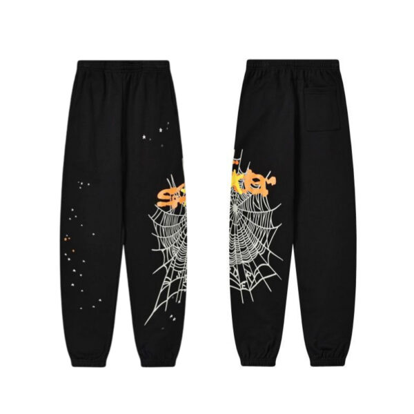 Sp5der Black Web Star Sweatpants OKZY2026460