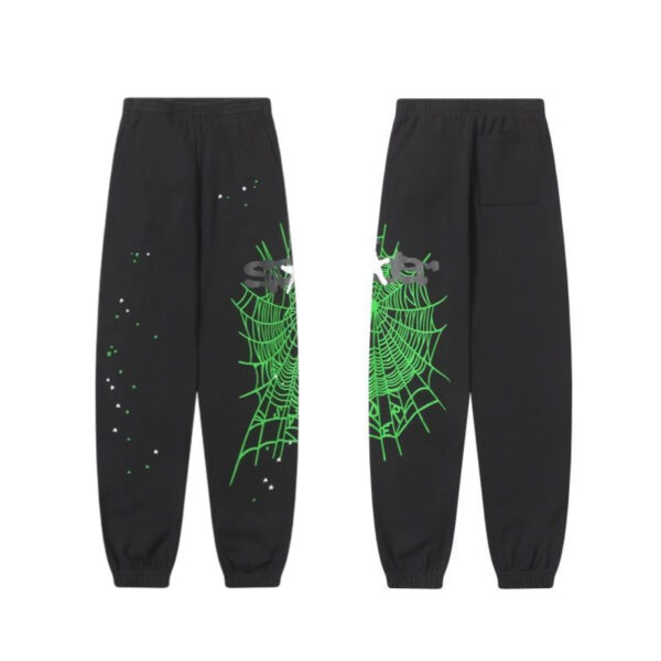 Sp5der Green Web Star Sweatpants OKZY2026461