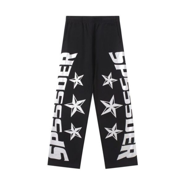 Sp5der Side Logo Star Wide Leg Pants OKZY2026463