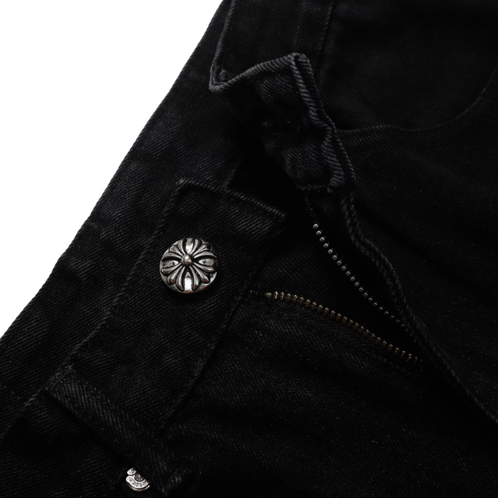 Chrome Hearts Paint Splatter Yellow Cross Jeans OKZY2026473