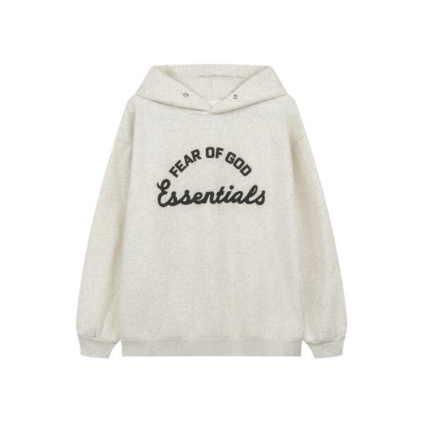 Essentials Arch Logo Oatmeal Hoodie OKZY2026519