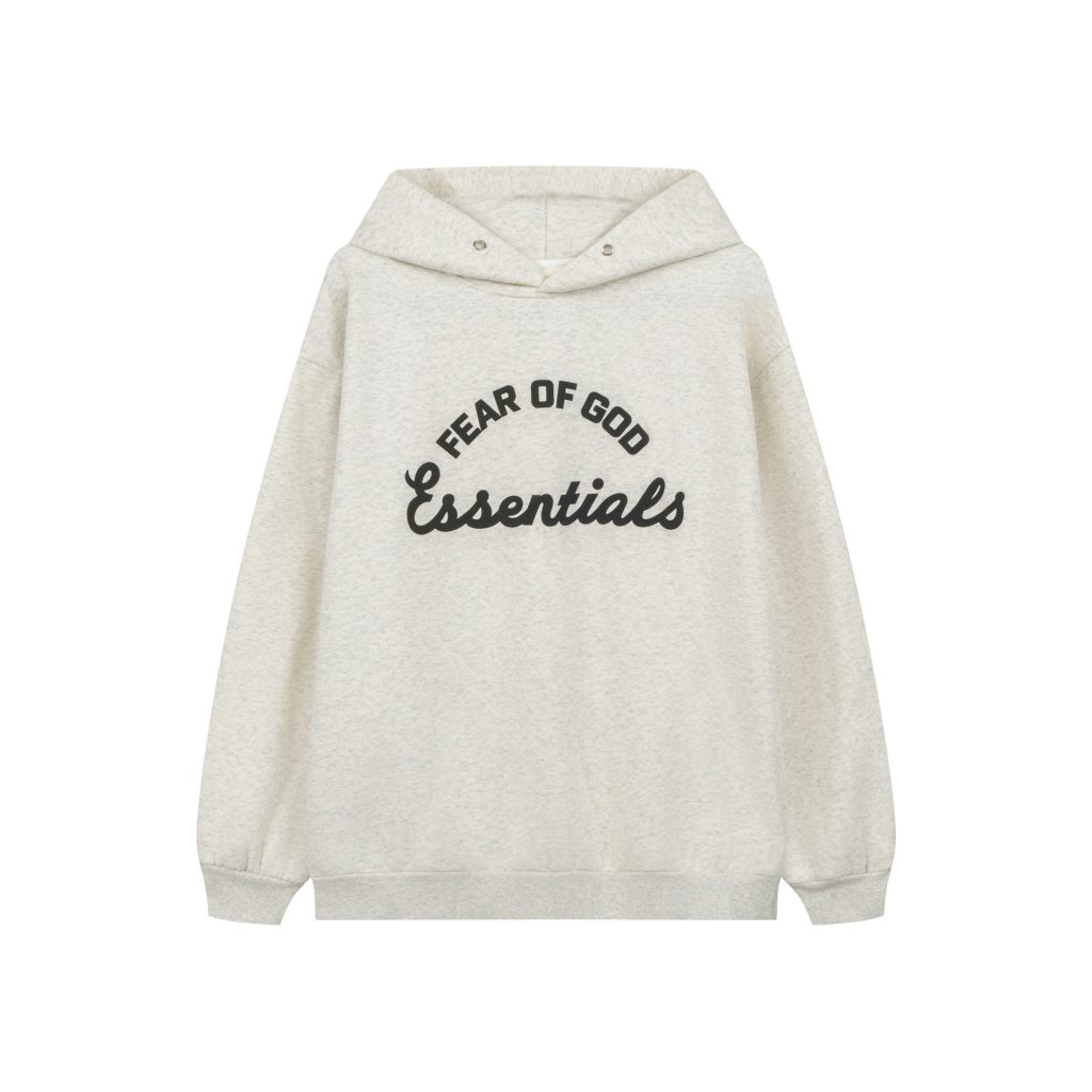 Essentials Arch Logo Oatmeal Hoodie OKZY2026519
