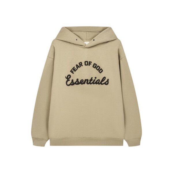 Essentials Arch Logo Khaki Hoodie OKZY2026520