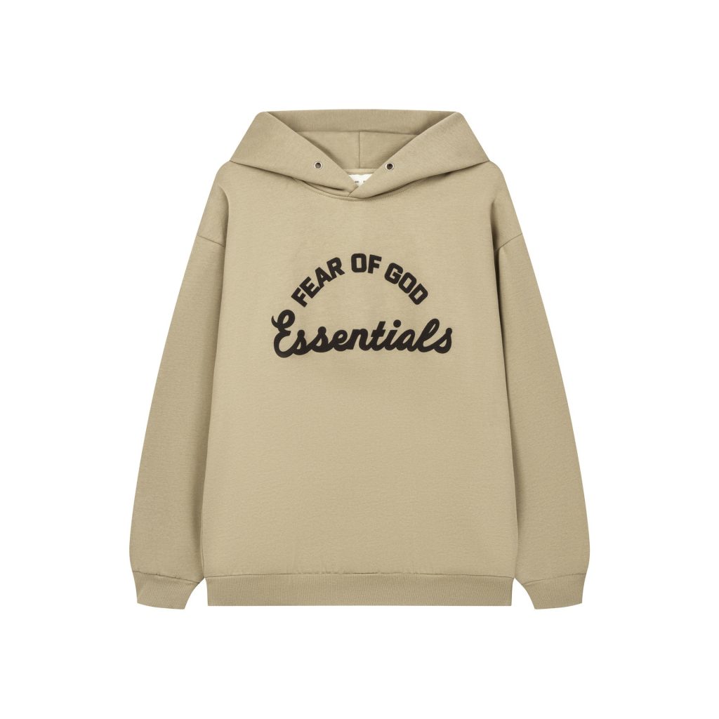 Essentials Arch Logo Khaki Hoodie OKZY2026520
