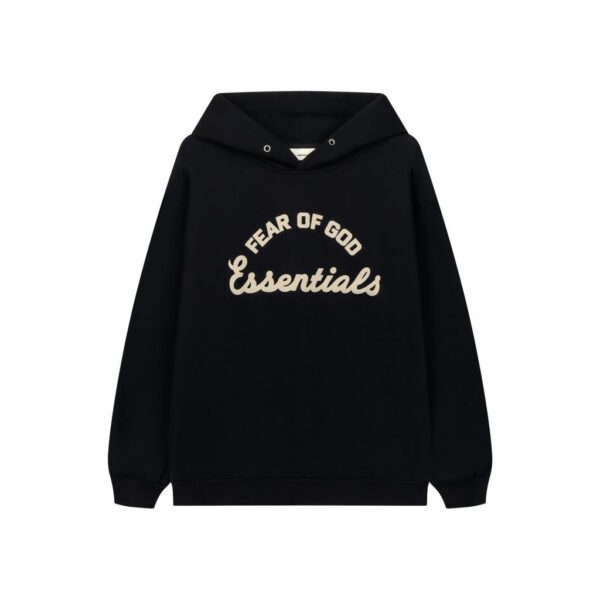 Essentials Arch Logo Black Hoodie OKZY2026522