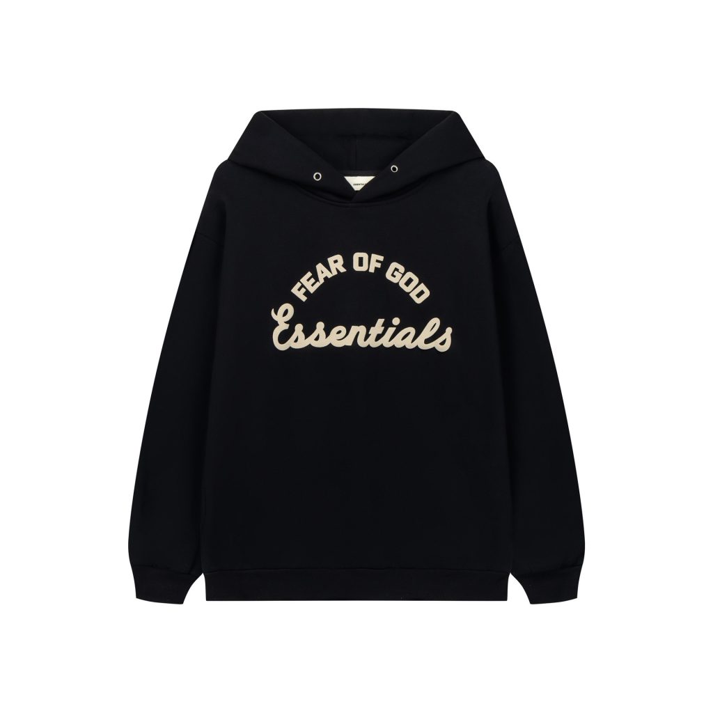 Essentials Arch Logo Black Hoodie OKZY2026522