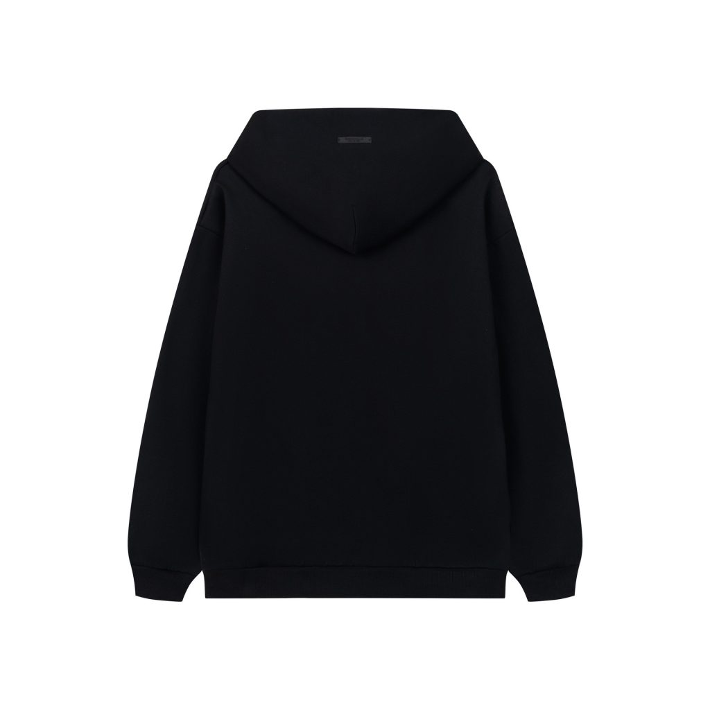 Essentials Arch Logo Black Hoodie OKZY2026522