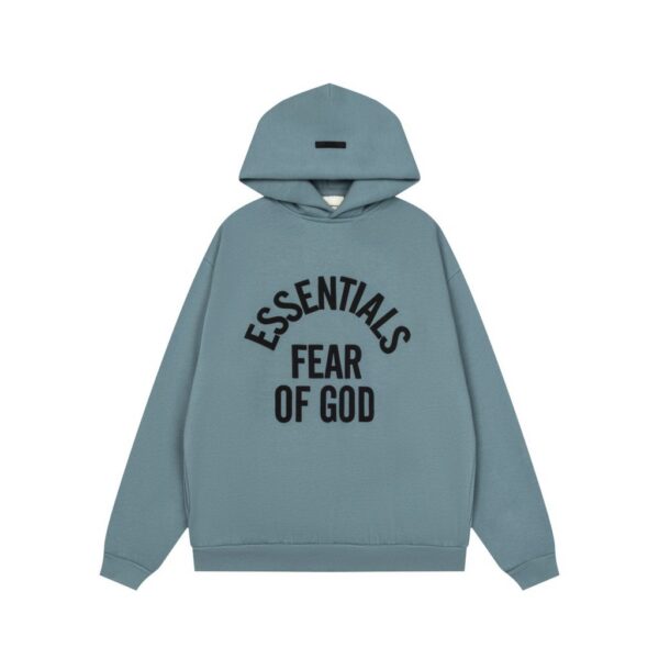 Essentials Arch Text Blue Hoodie OKZY2026526