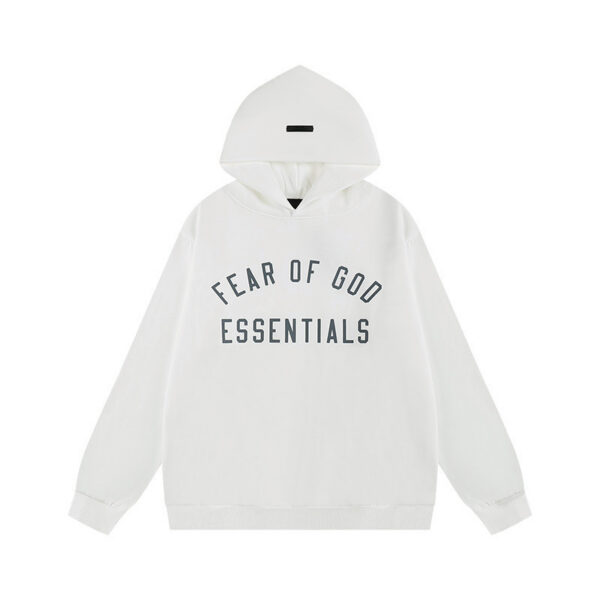 Essentials Arch Logo White Hoodie OKZY2026530
