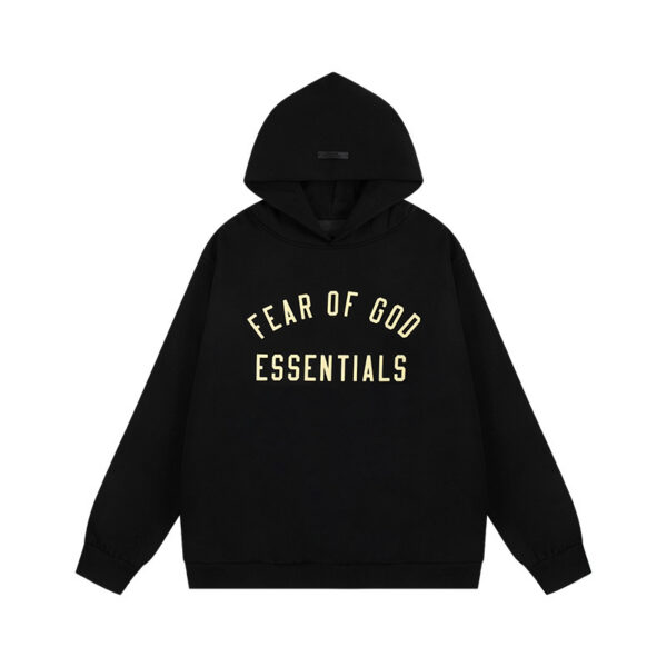 Essentials Arch Logo Black Hoodie OKZY2026531