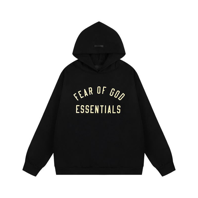 Essentials Arch Logo Black Hoodie OKZY2026531