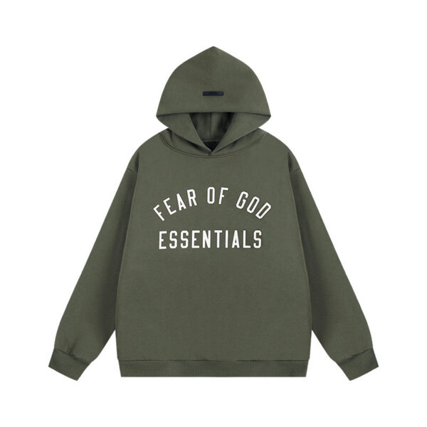 Essentials Arch Logo Olive Hoodie OKZY2026533
