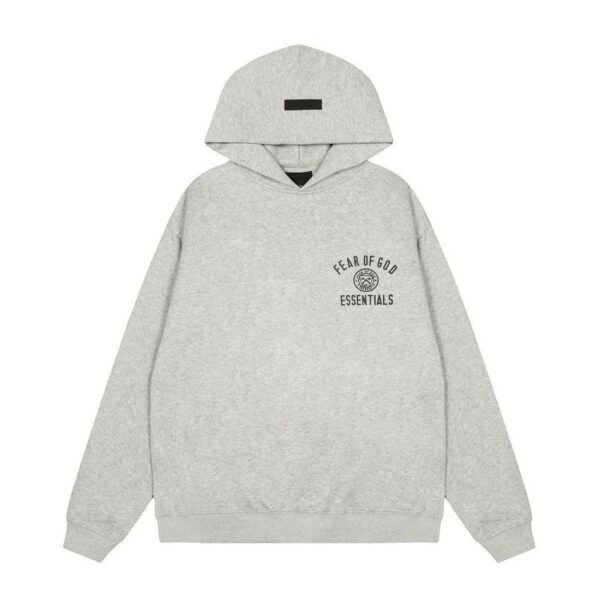 Essentials Chest Crest Heather Grey Hoodie OKZY2026541