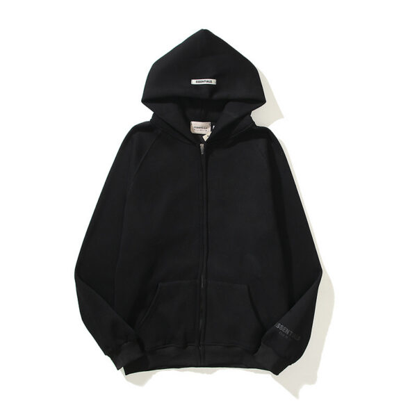 Essentials Back Logo Black Hoodie OKZY2026543
