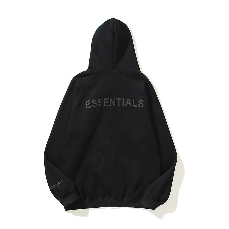 Essentials Back Logo Black Hoodie OKZY2026543